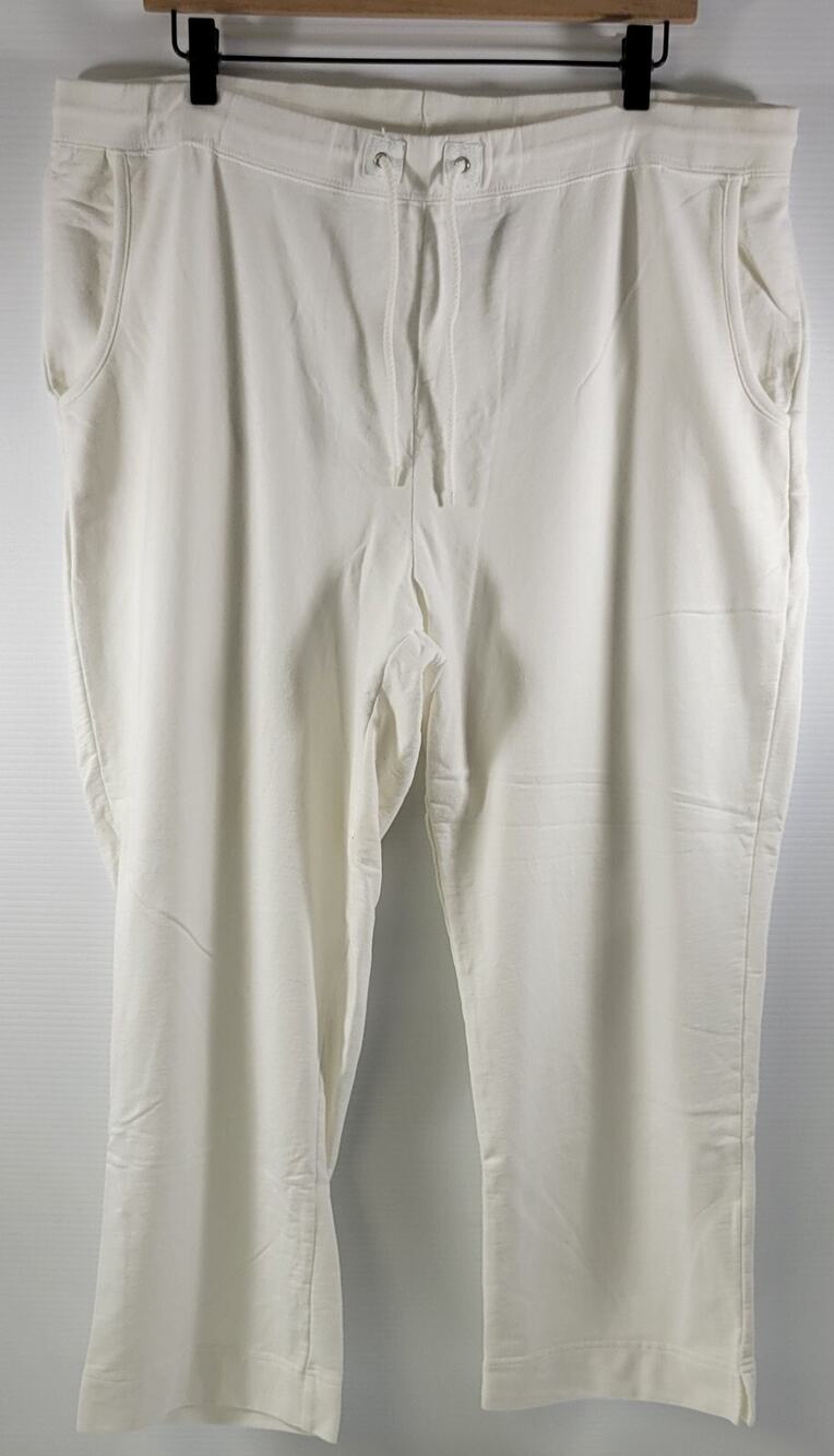 a3) Catalina Petite Woman White Sweat Pants XL (16/18)